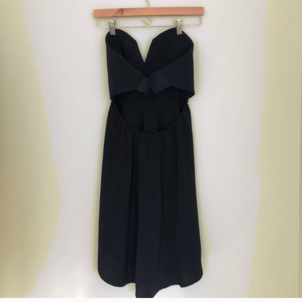 Chalk Hook Strapless Black Dress Size 0 - Picture 3 of 6